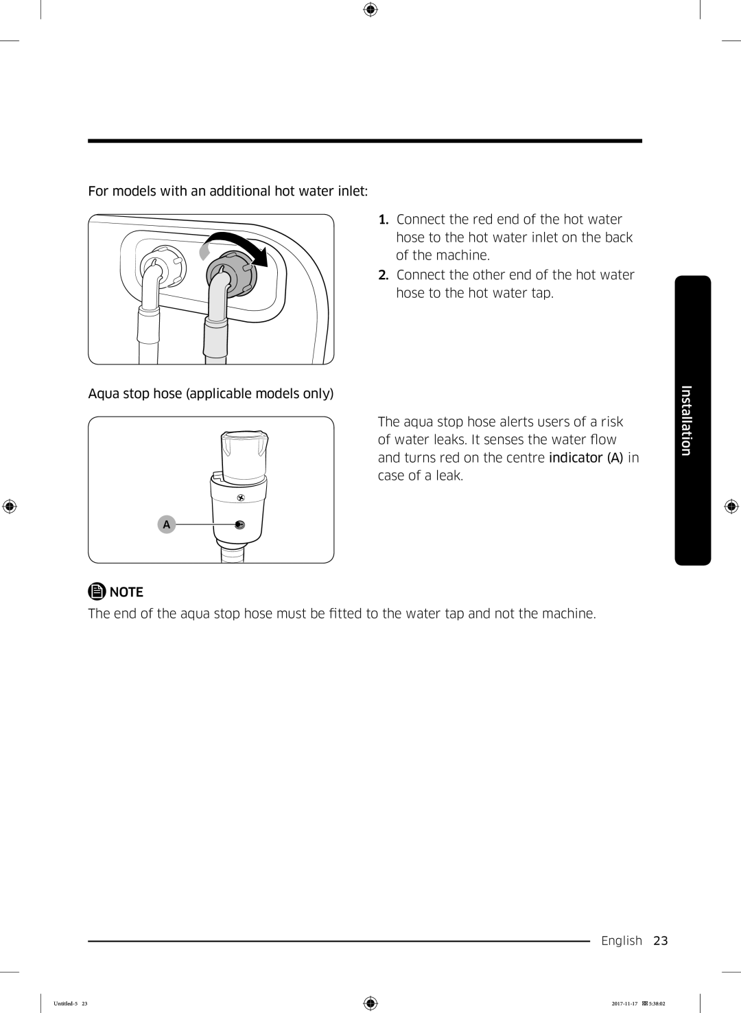 Samsung WW12K8412OX/SV manual English 23  